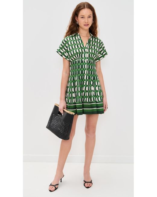 Cara Cara Nash Mini Dress in Green | Lyst Cara Cara Nash Mini Dress in Green | Lyst