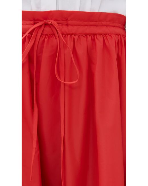Staud Red Axi Eden Skirt