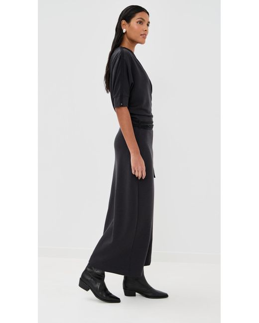 Lemaire Twisted Hem Dress in Black | Lyst Lemaire Twisted Hem Dress in Black | Lyst