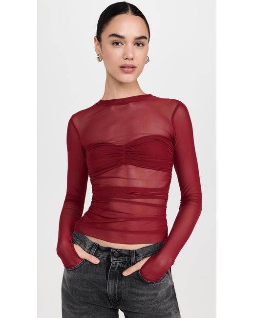 AFRM Red Sandrine Top