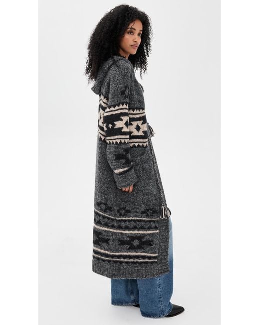 Faherty Brand Black Steven Paul Judd Chahtah Hooded Duster