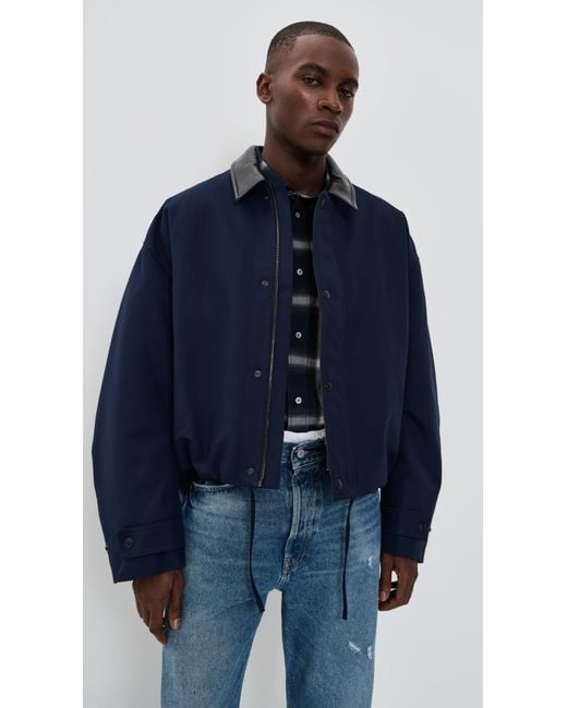 Acne Blue Opado Double Cotton Jacket for men