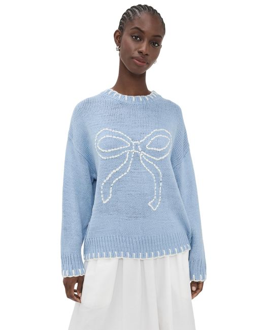 Bailey Rose Blue Bow Sweater