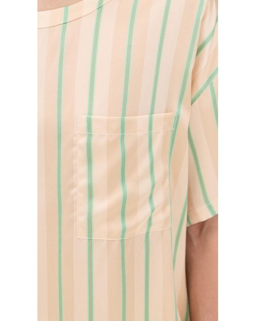 Lunya Natural Washable Silk Tee Short Set