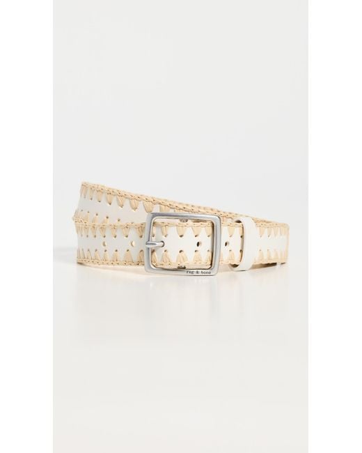Rag & Bone Multicolor Raffia Boyfriend Belt