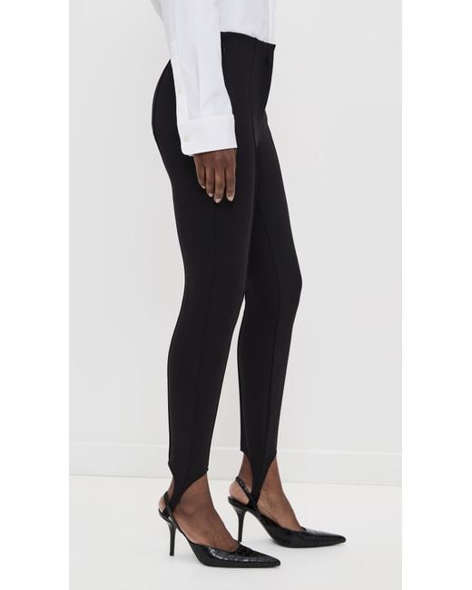 Theory Black Slim Stirrup Pants