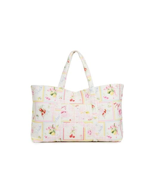 LoveShackFancy White Cyndi Tote