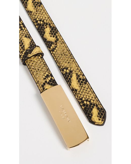 Balmain Multicolor Python-Effect Belt