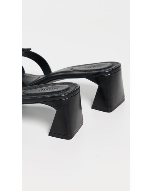 Jonathan Simkhai Black Monogram Block Heels