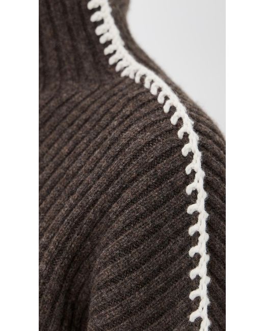Rag & Bone Brown Ingrid Wool Turtleneck