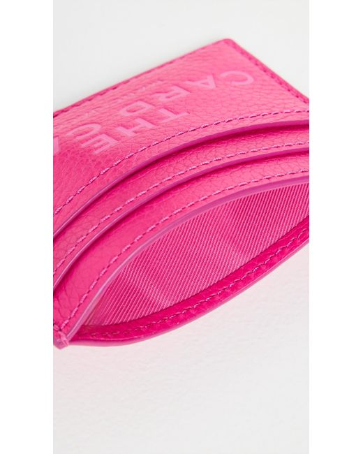 Marc Jacobs Pink The Leather Card Case
