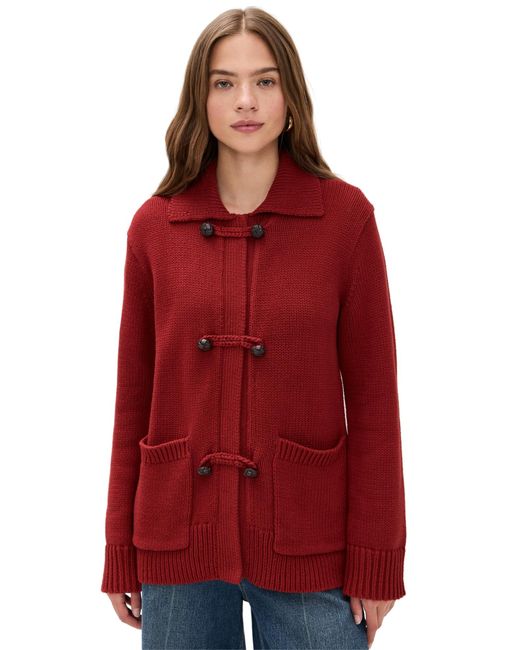Alex Mill Red Ada Cardigan
