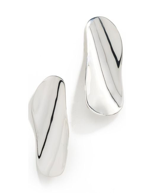 Agmes White Max Earrings