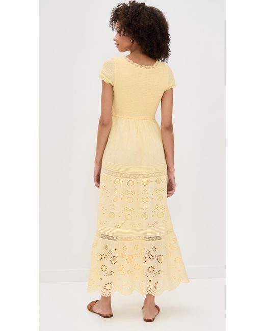 LoveShackFancy Natural Bisolet Dress