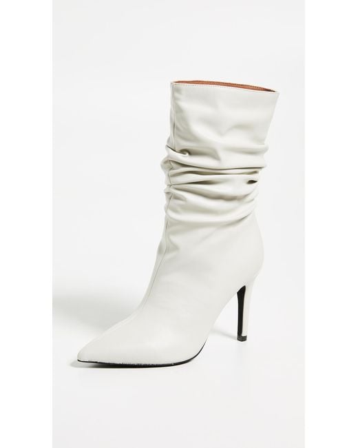 Jeffrey Campbell White Guillot Point Toe Boots