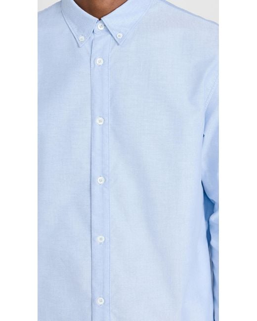A.P.C. Blue A. P.C. Oxford Button Down for men