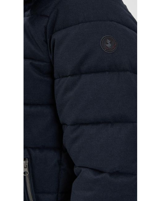 Save The Duck Blue Constantin Wool Jacket for men