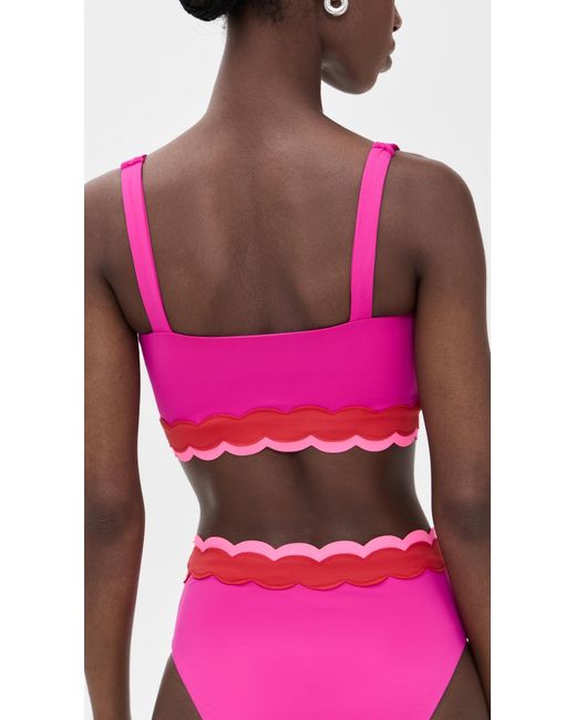 Beach Riot Pink Marin Bikini Top