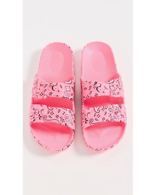 FREEDOM MOSES Pink Ringo Slides