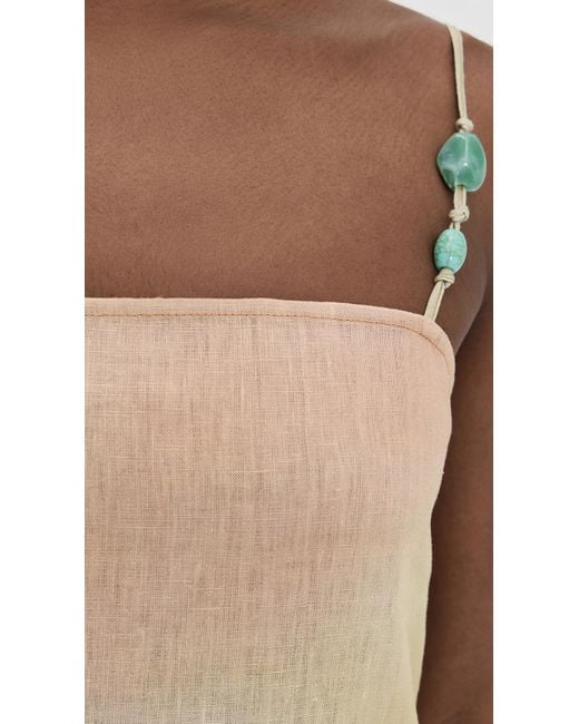 STAUD Laura Linen Dress | Lyst STAUD Laura Linen Dress | Lyst