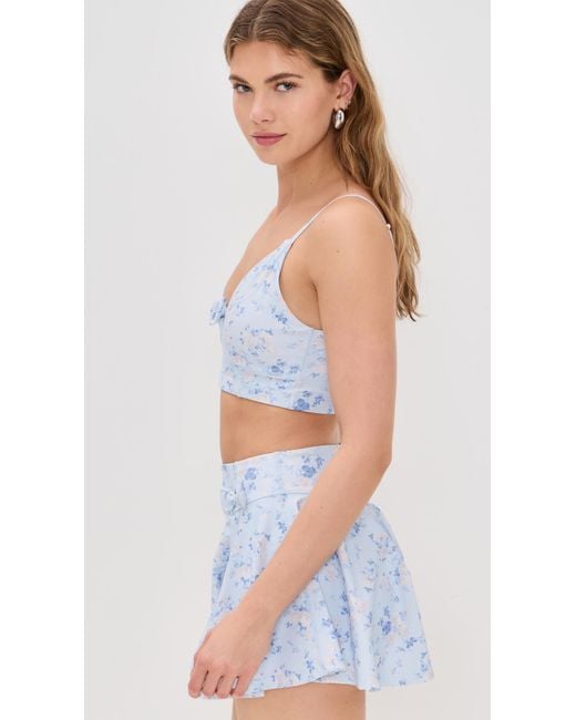 LoveShackFancy Blue Ridgeson Bra Top