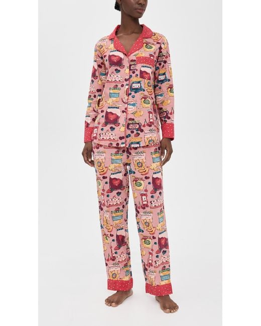 Printfresh Red Long Sleeve Pajama Set