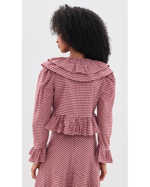 De Loreta Red Calma Blouse