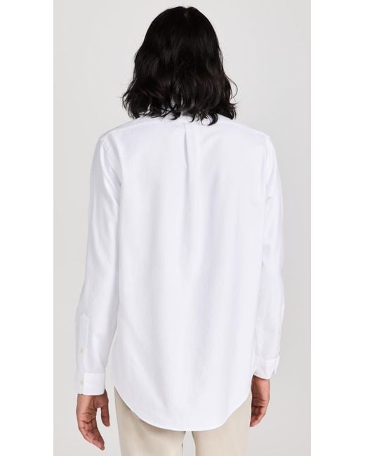 Polo Ralph Lauren White Classic Fit Iconic Oxford Shirt for men