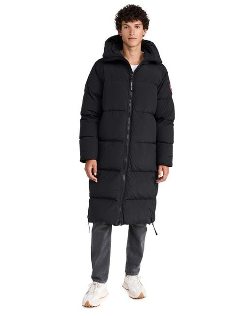 Canada Goose Black Lawrence Long Puffer Parka for men