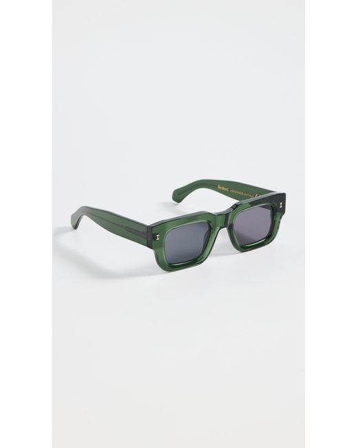 Illesteva Blue Lewis Pine Sunglasses With Grey Flat Lenses