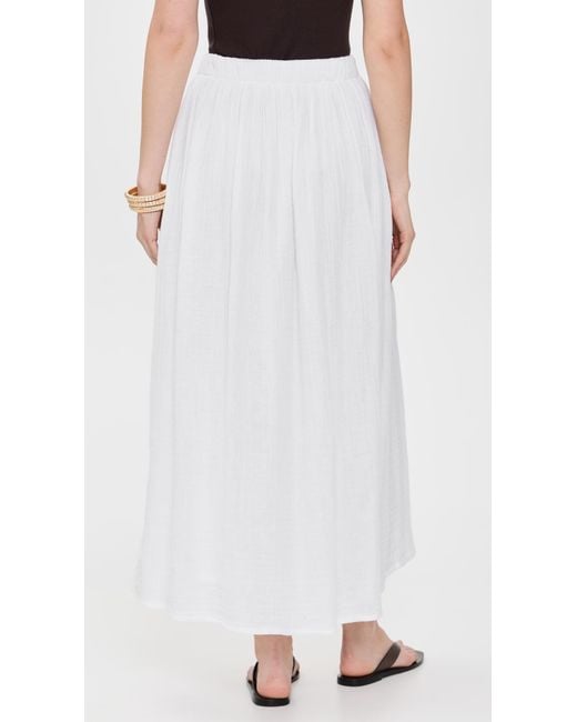 Z Supply White Reina Gauze Skirt