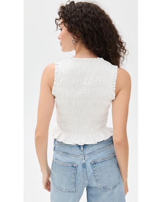 PAIGE White Devi Top