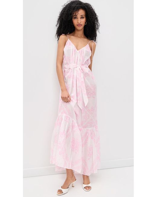 LoveShackFancy Pink Hale Dress