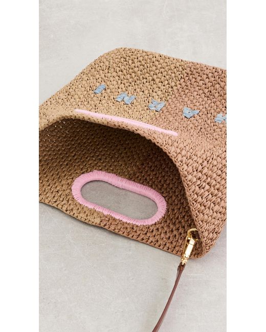 Marni Multicolor Raffia Clutch