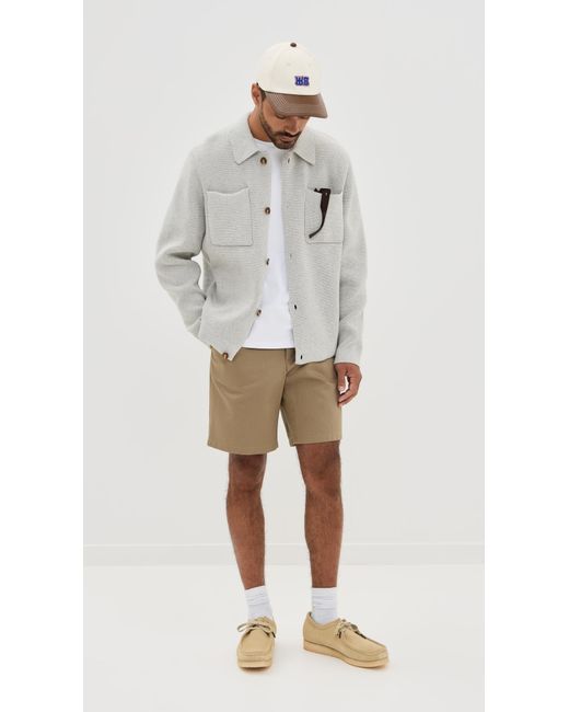 Les Deux Gray Fischer Cotton Milano Overshirt for men