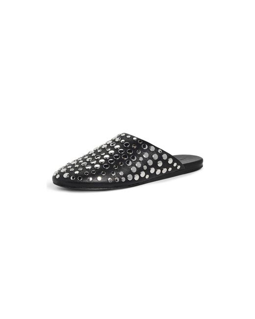 Tory Burch Black Studded Mules