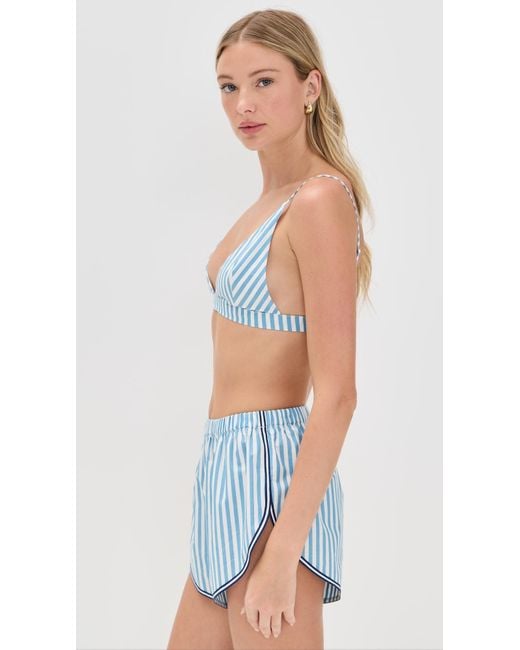 Solid & Striped Blue The Tessa Bralette