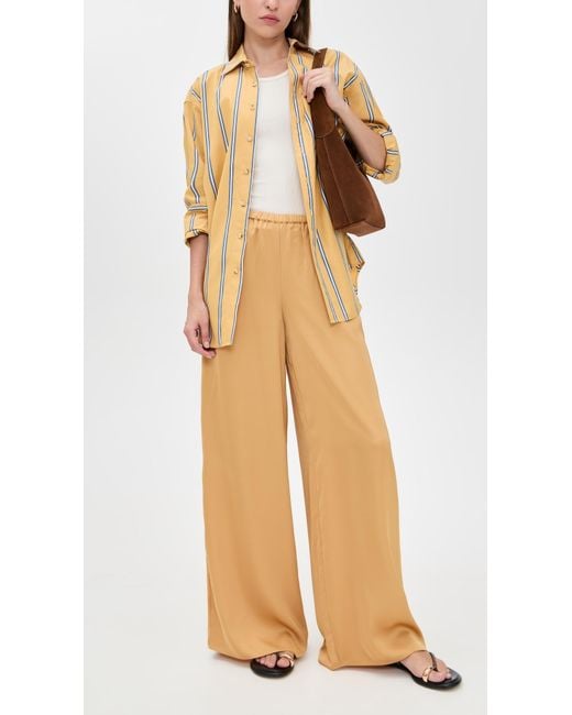 FAVORITE DAUGHTER Natural The Effortless Wide Leg Pants