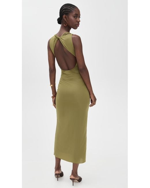 sir dress green Sir Mayra Deconstructed Maxi Dress in Sage – Coco & Lola main image 1