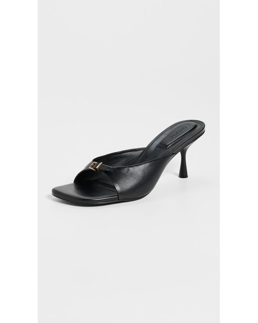 Jonathan Simkhai Black Carey Leather Mules