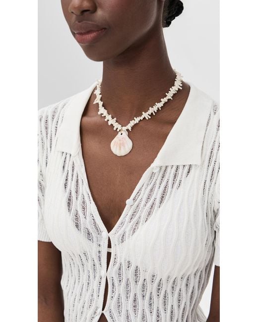 Shashi White Pelicano Necklace