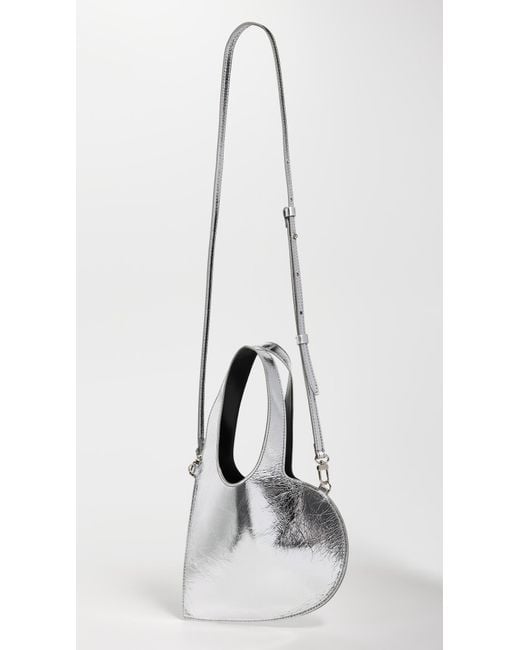 Coperni White Mini Heart Tote Bag