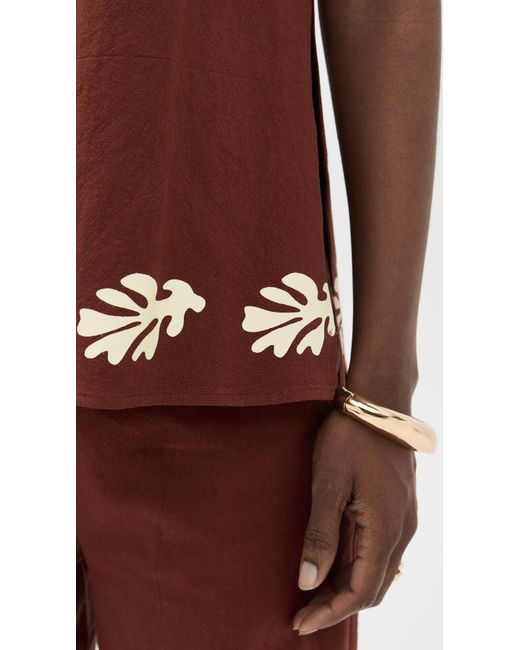 Seven Wonders Red Amalia Top
