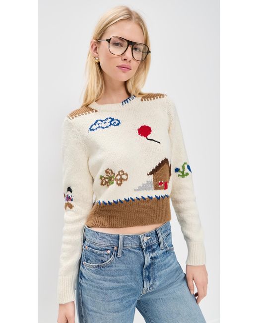 Mother Blue The Shrunken Pullover