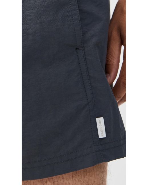 AUTO-REPLY Blue Solid Sebastian Swim Trunks 4 for men
