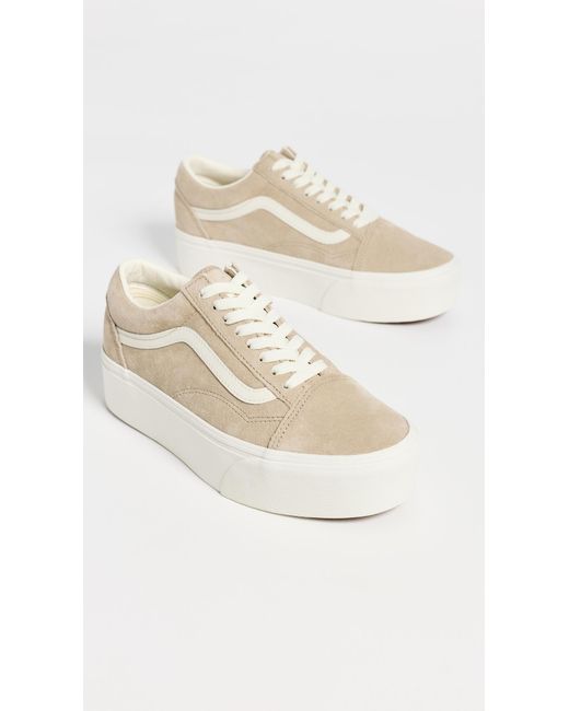 Vans White Old Skool Stackform Sneakers