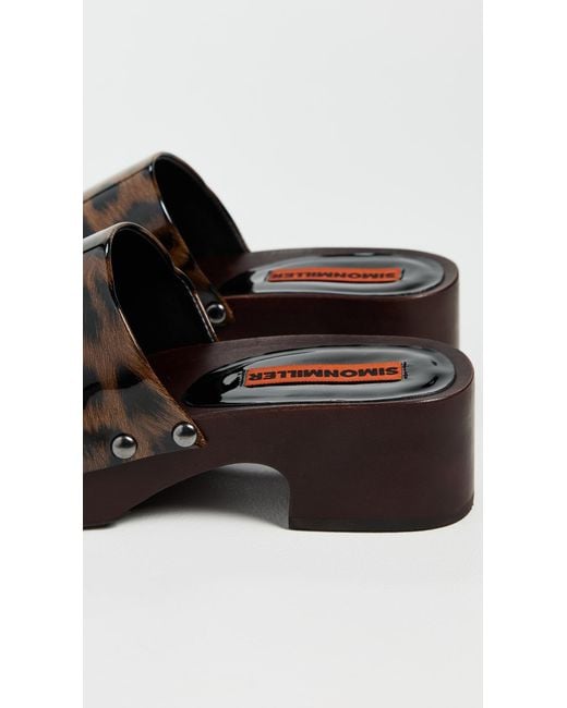 Simon Miller Multicolor Rio Wood Platform Clogs