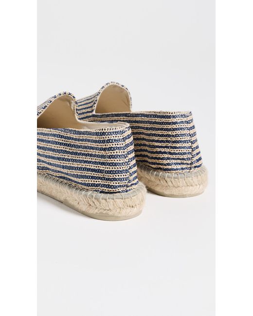 Manebí Multicolor Raffia Stripe Classic Espadrilles for men