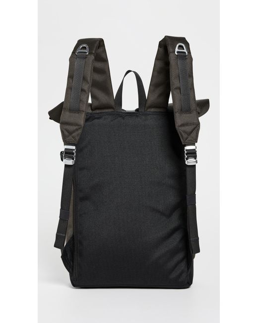 Sandqvist Black Icon Medium Rolltop Backpack for men