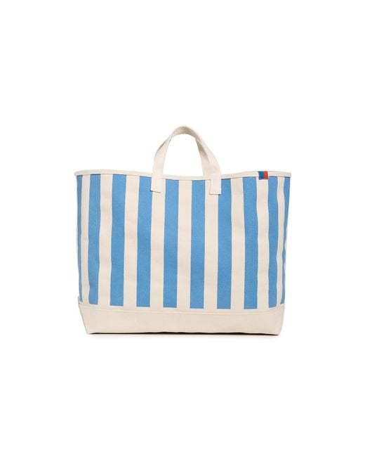 Kule Blue The All Over Striped Tote